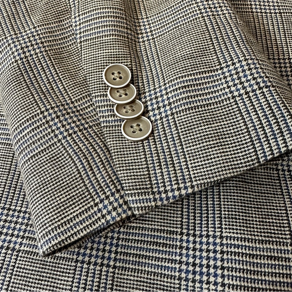 Tommy Hilfiger Men’s Plaid Blazer Jacket Tan R42 - Picture 7 of 10